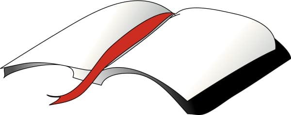 Simplistic Bible with Red Ribbon