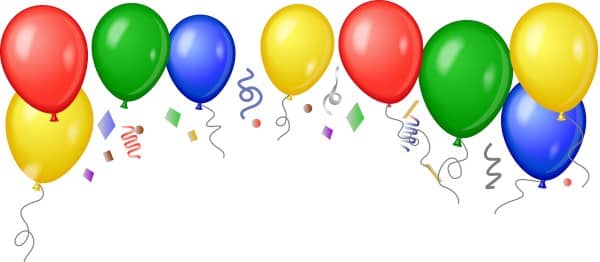 Bold Birthday Balloon Header