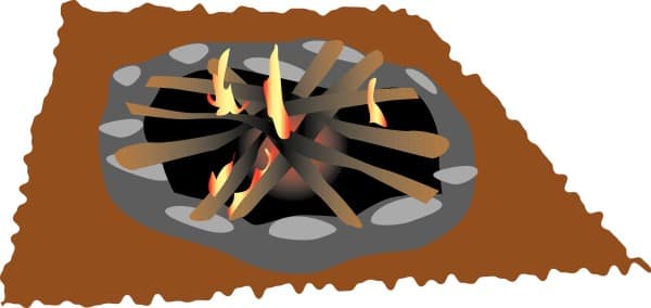 Campfire and Stones