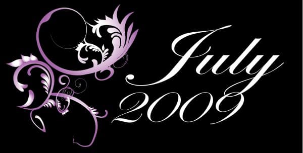 July 2009 Clipart