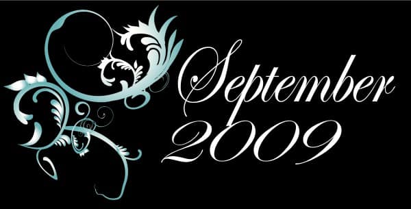 September 2009 Clipart