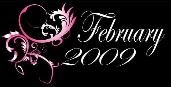 February 2009 Clipart