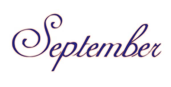 Elegant Navy Blue September