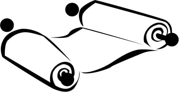 Scroll in Black and White