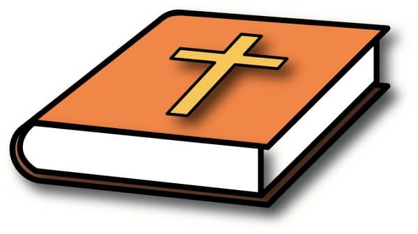 Bible with Orange Cover