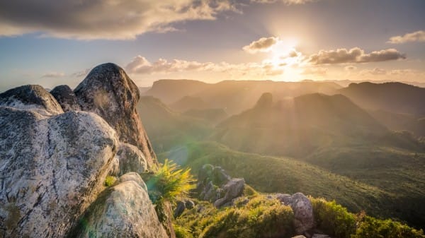 Heavenly Sunrise Christian Stock Photo