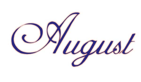 Elegant Navy Blue August