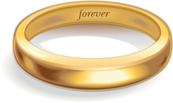 Forever Inside a Gold Wedding Band