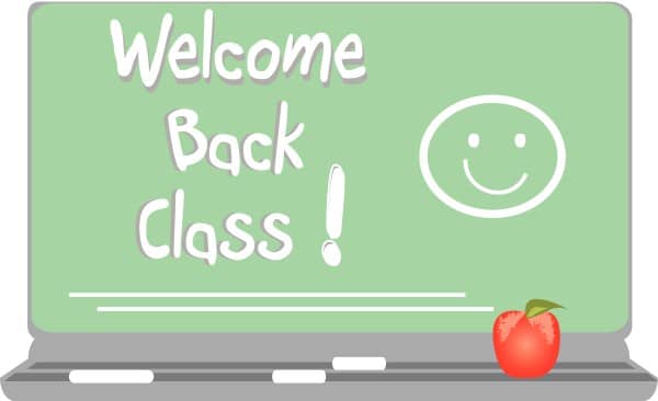 Welcom Back Class
