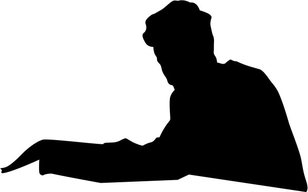 Bible Study Silhouette