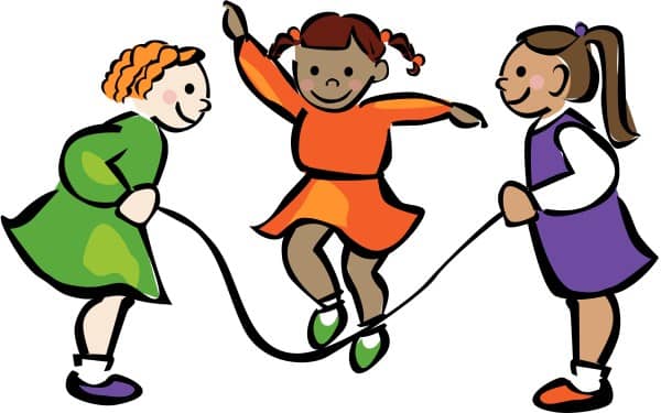 Girls Playing Jump Rope