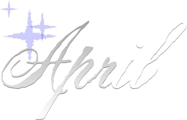 Silver Sparkling April
