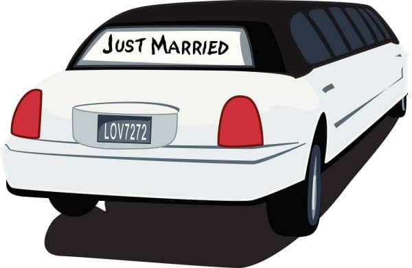 Just Married Getaway Limo