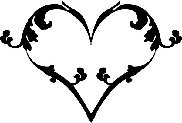 Heart with Curly Qs