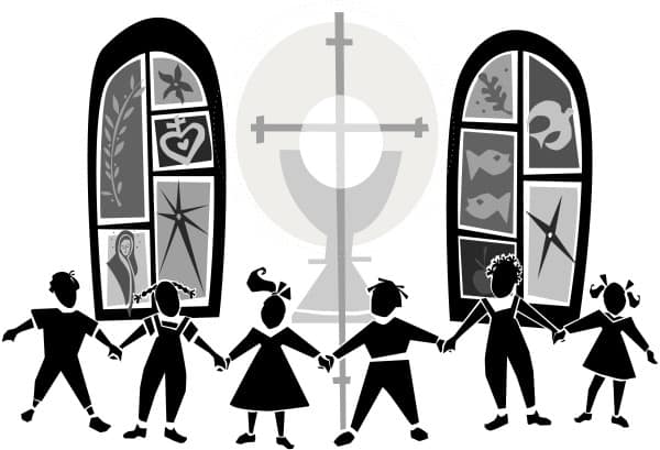 Black and White Kids at Church