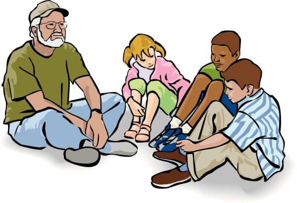 Teacher with Kids
