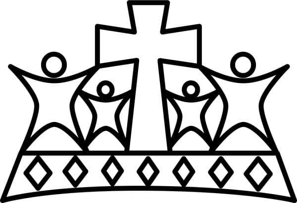 Black and White People Crown