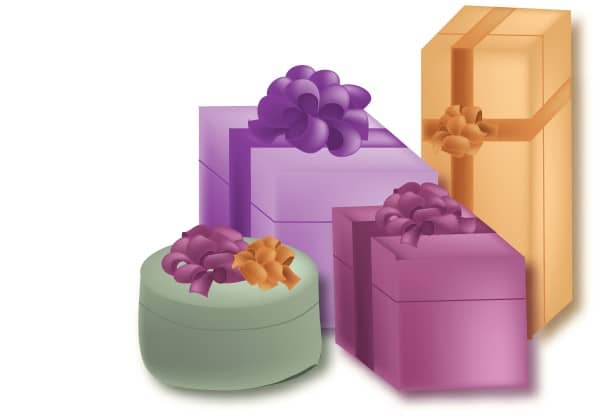 Jewel Colors Wrapping Paper