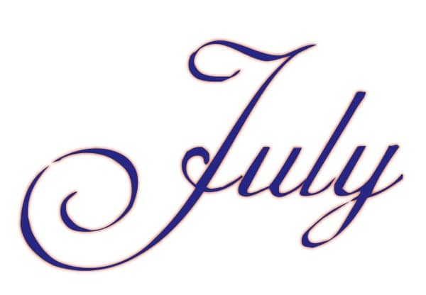 Elegant Navy Blue July