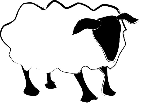 Simple Sheep Abstract