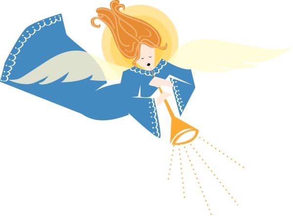 Christmas Angel Herald Clipart