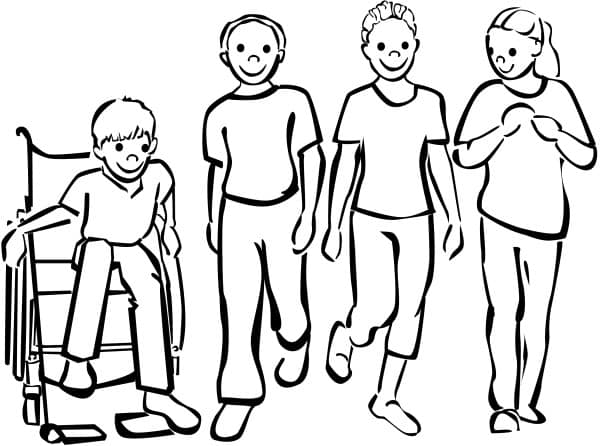 Children of Diversity in Black and White