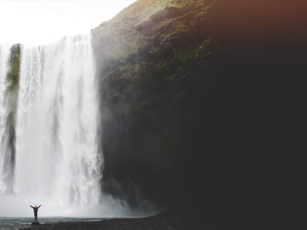 He Restores My Soul Waterfall Worship Background