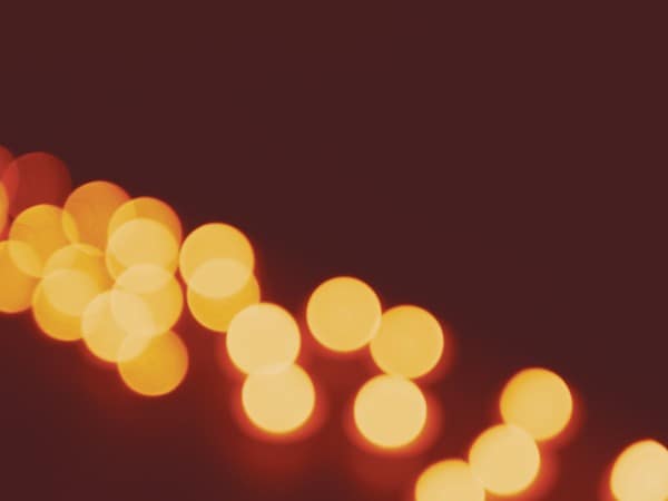 Christmas Candle Bokeh String Worship Background