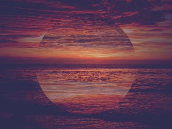 Horizon Ocean Sunset Christian Wallpaper Background