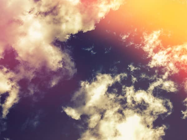 Cloudy Crimson Sky Background