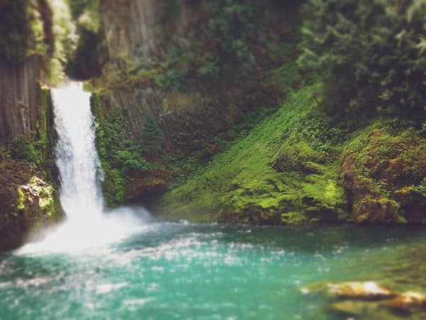 Mountain Waterfall Nature Church Background