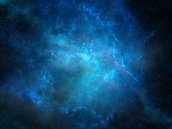 Blue Galaxy Christian Worship Background