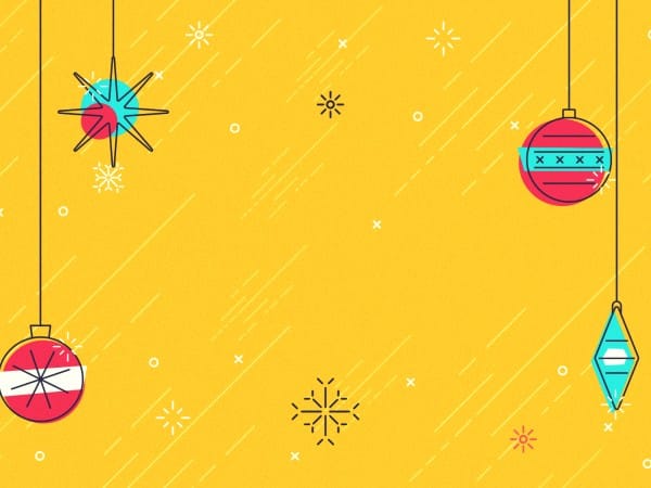 Merry Christmas Ornaments Christian Background