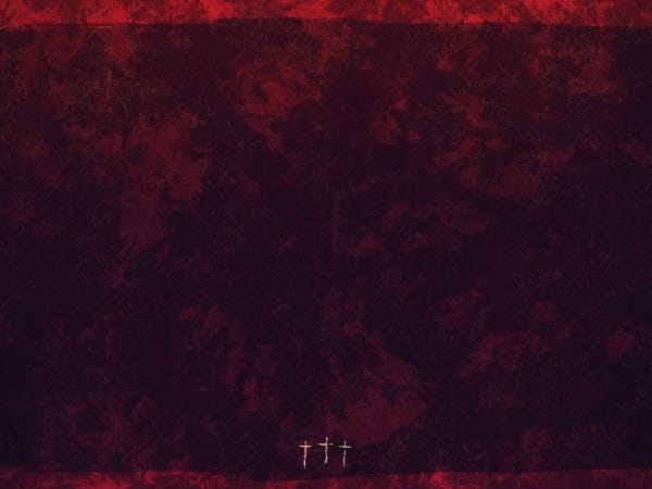 Good Friday Three Crosses Worship Background