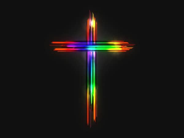 Easter Cross He Is Risen Christian Worship Background