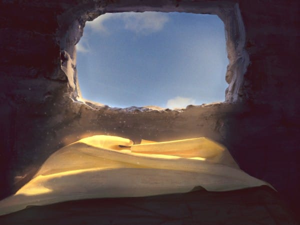 Risen Savior Empty Tomb Easter Background