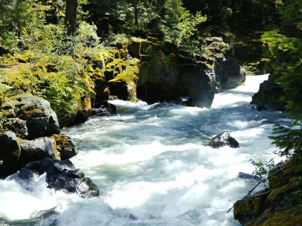 River Rapids Adventure Nature Background
