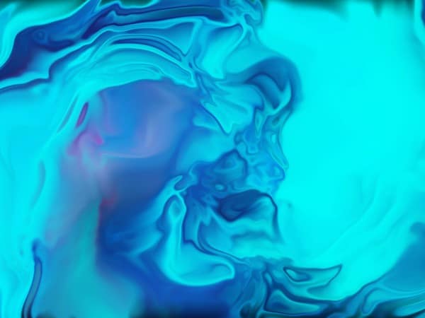 Blue Paint Vortex Abstract Worship Background