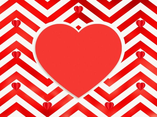Valentine's Day Chevron Church Worship Background