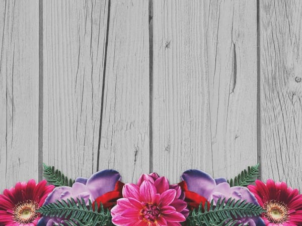 Valentine's Day Floral Church Worship Background
