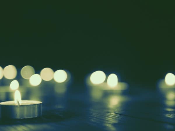 Christmas Candle Glow Worship Background