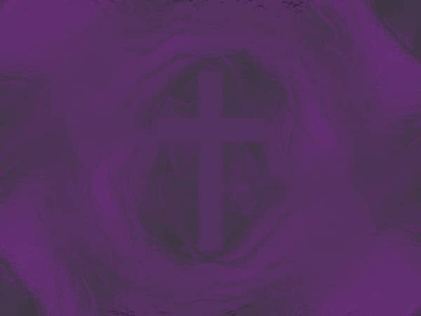 Amethyst Cross Colorful Texture Worship Background