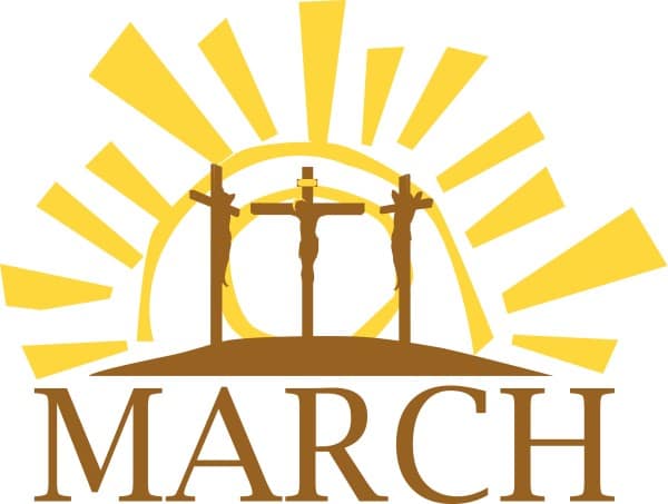 March Calvary Cross Motif