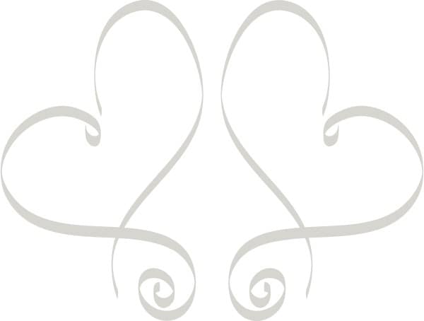 Pair of Fancy Hearts