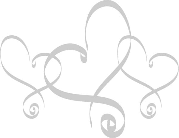 Trio of Fancy Hearts