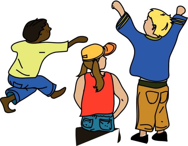 Three Kids Playing