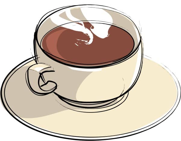 Tan Mug with Steam Clipart