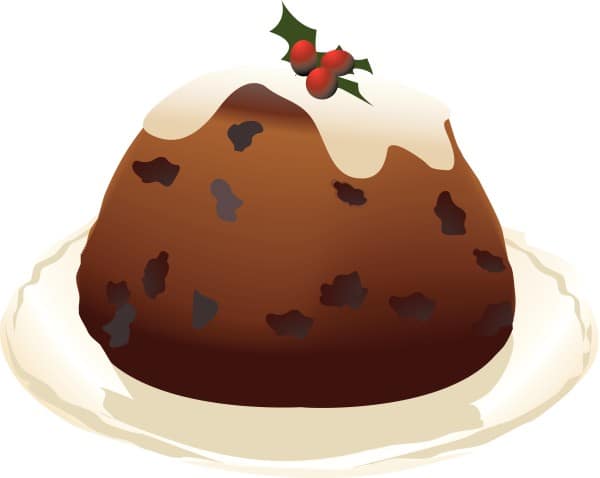 Christmas Pudding on a Platter