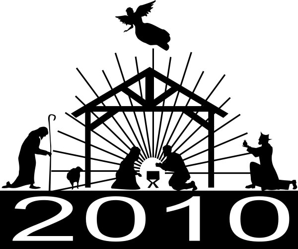 2010 Nativity Scene Silhouette