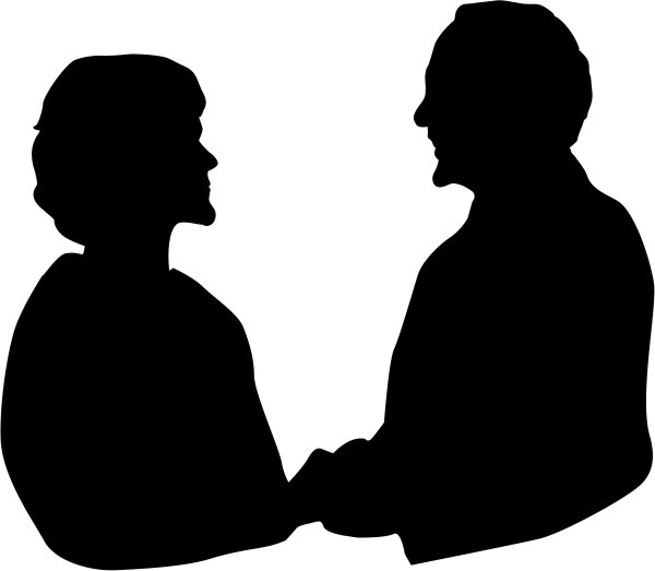 Anniversary Couple in Silhouette